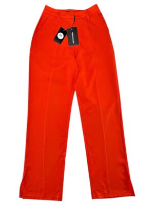 PRETTYLITTLETHING Spodnie Damskie Pomarańczowe S