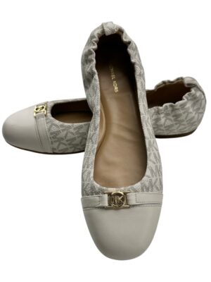 MICHAEL KORS Baleriny Damskie Beżowe Skóra 37 (7M)