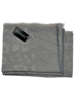 DUNNES STORES Szal Damski Szary ONE SIZE