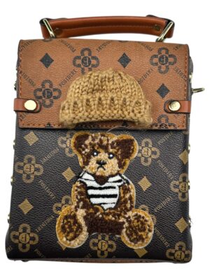 Torebka Damska Brązowa Bez Paska ONE SIZE