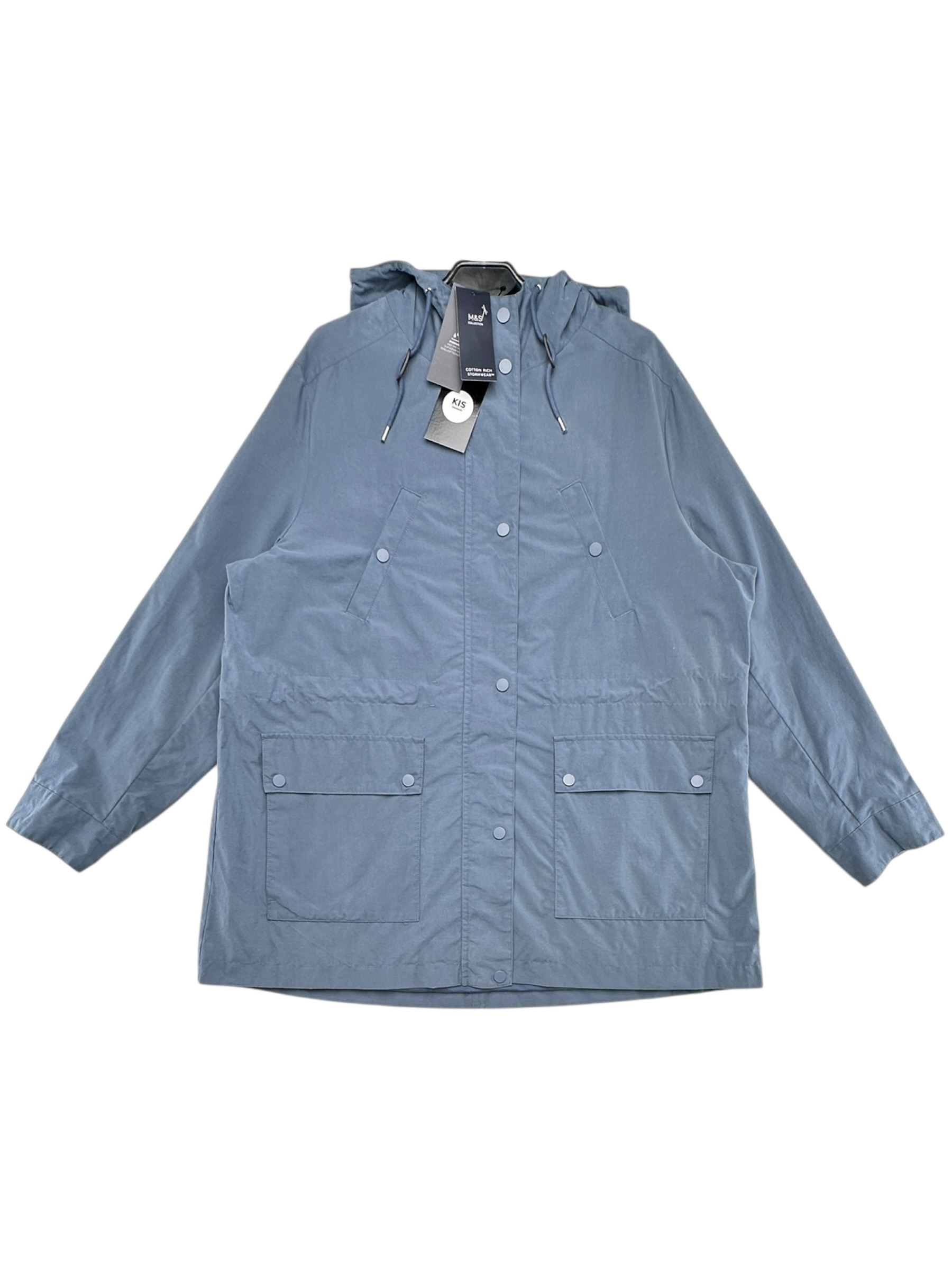 M&S Kurtka Damska Niebieska 4XL