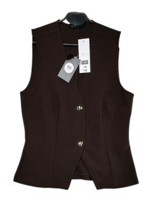 F&F Kamizelka Damska Brązowa M