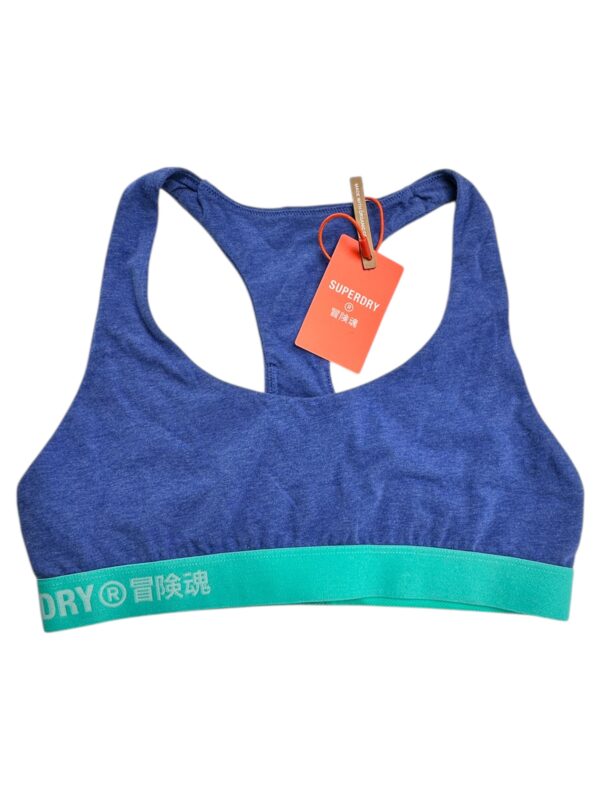 SUPERDRY Stanik Sportowy Damski Niebieski M