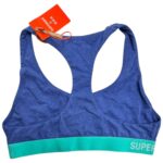 SUPERDRY Stanik Sportowy Damski Niebieski M - zdjęcie 2