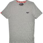 SUPERDRY Koszulka Męska Szara S - zdjęcie 1