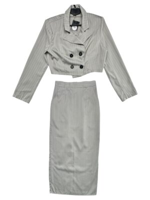 Komplet Damski Szary M Poliester