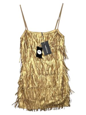 PRETTYLITTLETHING Sukienka Damska Złota L