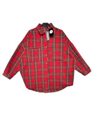 BOOHOO Tunika Damska Czerwona M ( OVERSIZE )