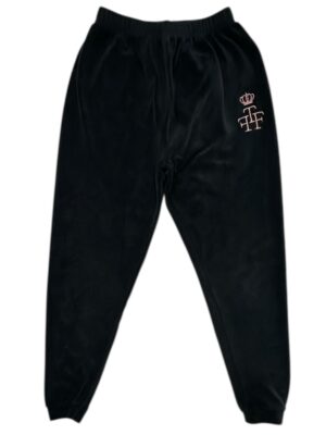 FIRETRAP Spodnie Dziecięce Czarne 158 Welur