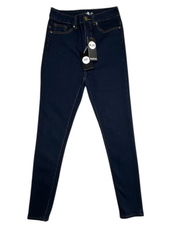 BOOHOO Jeansy Damskie Niebieskie XS