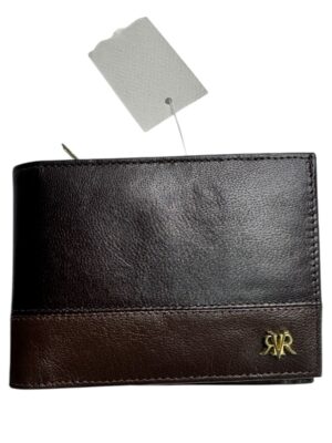 RIVER ISLAND Portfel Męski Brązowy ONE SIZE Skóra naturalna