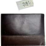 RIVER ISLAND Portfel Męski Brązowy ONE SIZE Skóra naturalna - zdjęcie 2