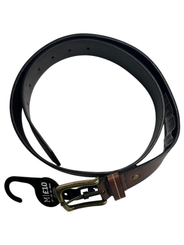 BURTON Pasek Męski Czarny Skóra M