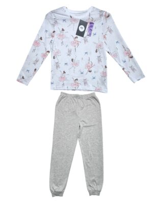 PRIMARK Komplet Piżama Dziecięca Biała Wzór 128