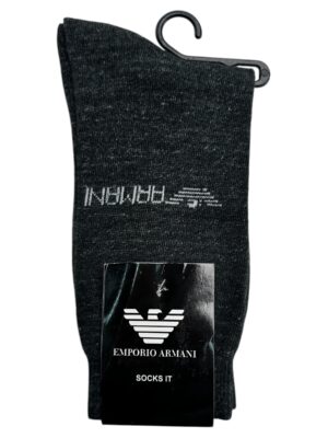 INSPIROWANA EMPORIO ARMANI Skarpety Męskie Czarne ONE SIZE