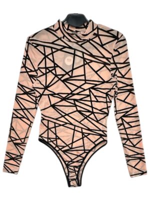 QUIZ Body Damskie Beżowe Geometryczne XS