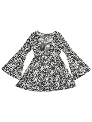 PRETTYLITTLETHING Sukienka Damska Czarno-Biała M