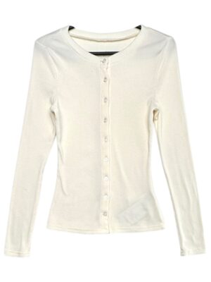 MUSERA Sweter Damski Biały S