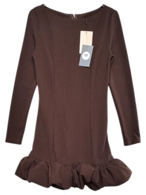 SHEIN BAE Sukienka Damska Brązowa XS