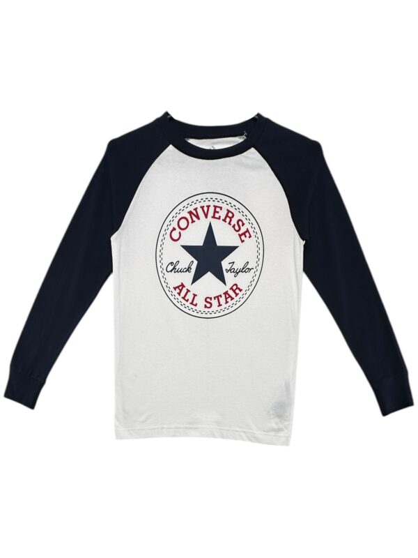 CONVERSE Bluzka Dziecięca Biała 140 (S)