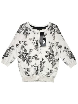 F&F Sweter Damski Biały XXL