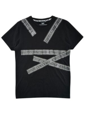 ALESSANDRO ZAVETTI Koszulka Męska Czarna M