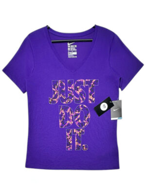 THE NIKE TEE Koszulka Damska Fioletowa M