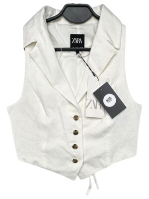 ZARA Top Damski Biały XS