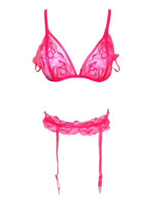 PRETTYLITTLETHING Komplet Damski Różowy M