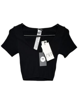 ZARA Top Damski Czarny XS/S