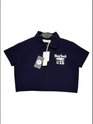 OCEAN DRIVE Top Damski Granatowy XS
