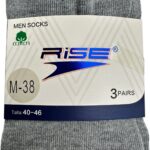 RISE 3-Pack Skarpety Męskie Szare Multipack 40/46 - zdjęcie 3