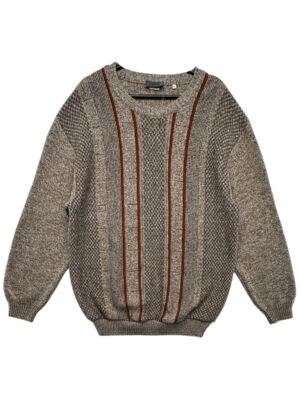 MEN COLLECTION Sweter Męski Szary XXL