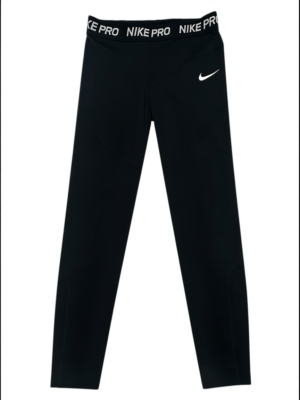 NIKE PRO Legginsy Dziecięce Czarne 164