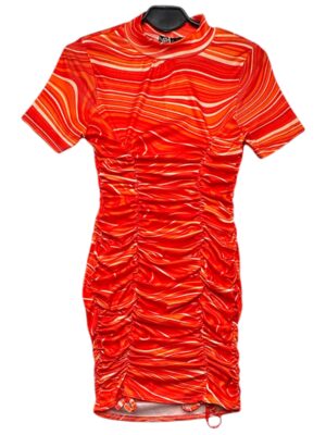 STYLEWISE Sukienka Damska Pomarańczowa XS