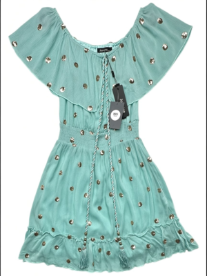 JASMINE Sukienka Damska Miętowa L/XL