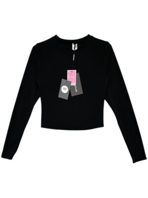 PRETTYLITTLETHING Bluzka Damska Czarna S