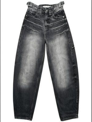 BERSHKA Jeansy Damskie Czarne XXS