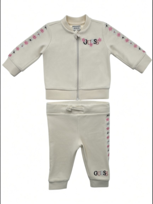 GUESS Komplet Dresy Dziecięce Beżowe 68