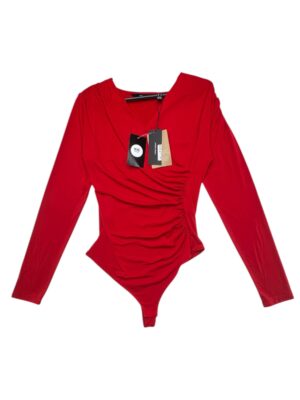 VERO MODA Body Damskie Czerwone M