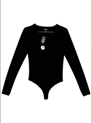 BOOHOO Body Damskie Czarne L