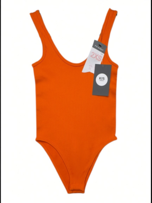 PRIMARK Body Damskie Pomarańczowe 2XS