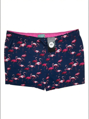 PRIMARK Szorty Męskie Granatowe XL Flamingi