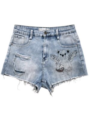 DENIM LIFE Szorty Damskie Niebieskie M