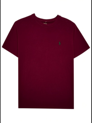 POLO RALPH LAUREN Koszulka Męska Bordowa XS