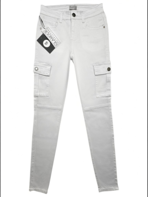 GLAMOUR OUTFITTERS Spodnie Damskie Białe XS