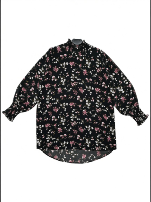 YOURS Tunika Damska Czarna Kwiatowa 3XL