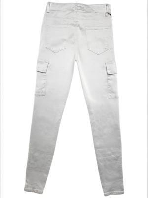 GLAMOUR OUTFITTERS Jeansy Damskie Białe XS