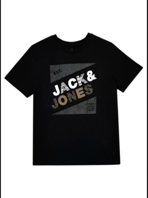JACK&JONES Koszulka Dziecięca Czarna 164