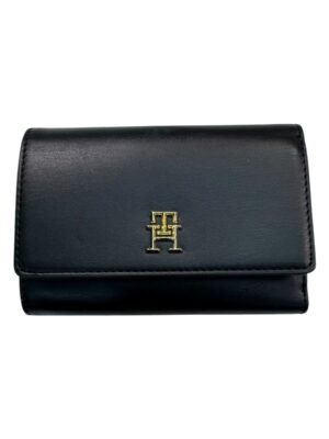 TOMMY HILFIGER Portfel Damski Czarny ONE SIZE